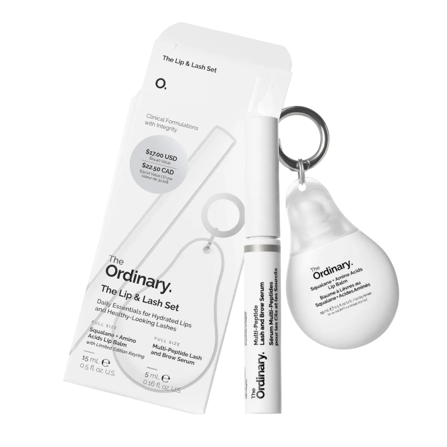 The Ordinary 
The Lip & Lash Set