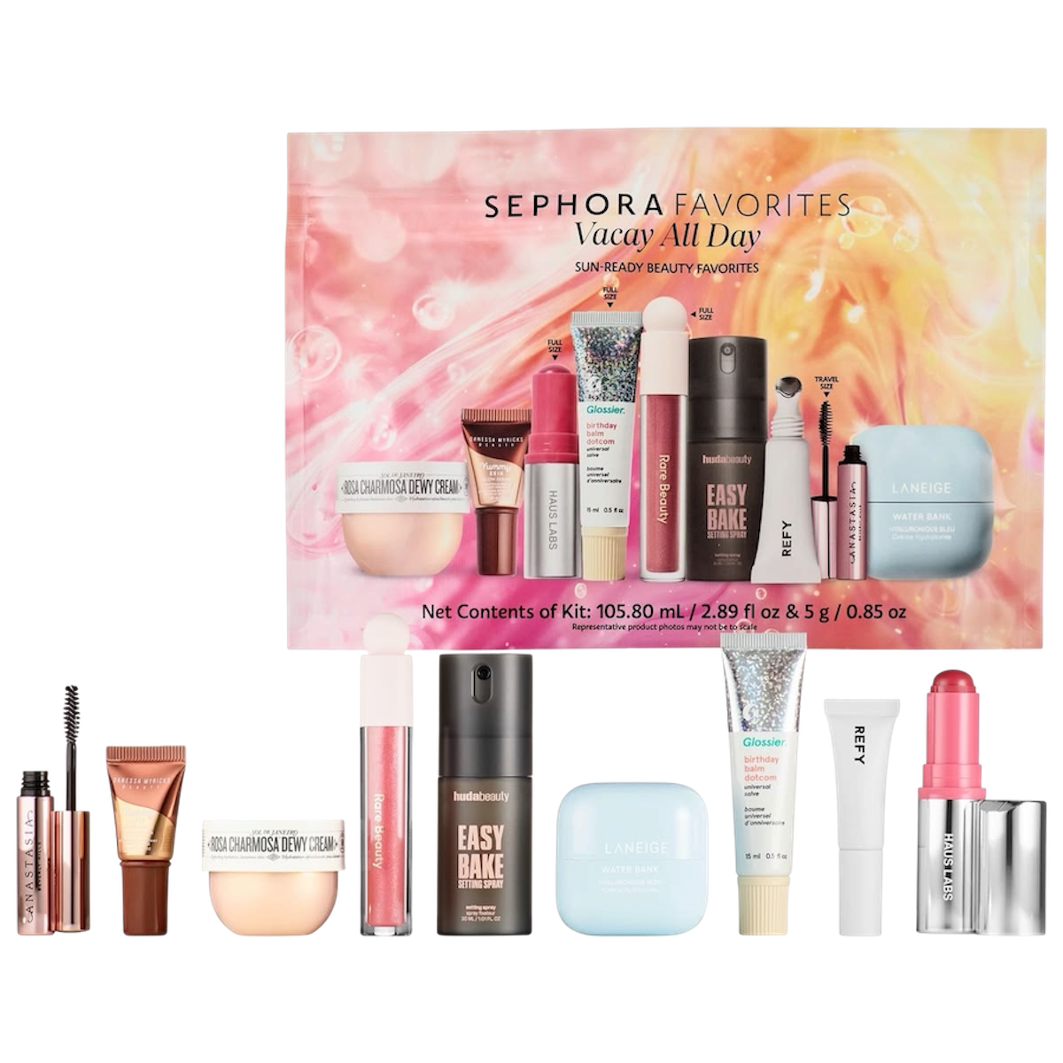 Sephora Favorites
Vacay All Day Makeup and Skincare Value Set